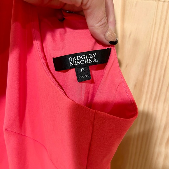 Badgley Mischka Coral Mini Dress - Picture 6 of 7
